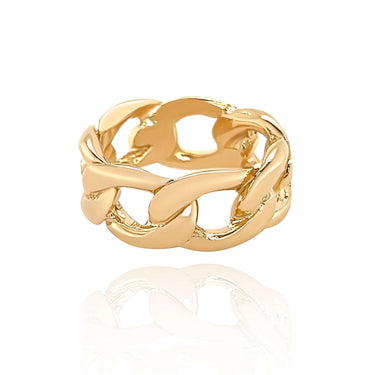 Gold Thick Cuban Ring
